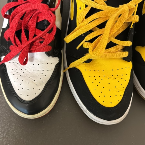 Used Jordan 1 old love new love size 10 2007 Jordan 1 mid vintage - Picture 3 of 13